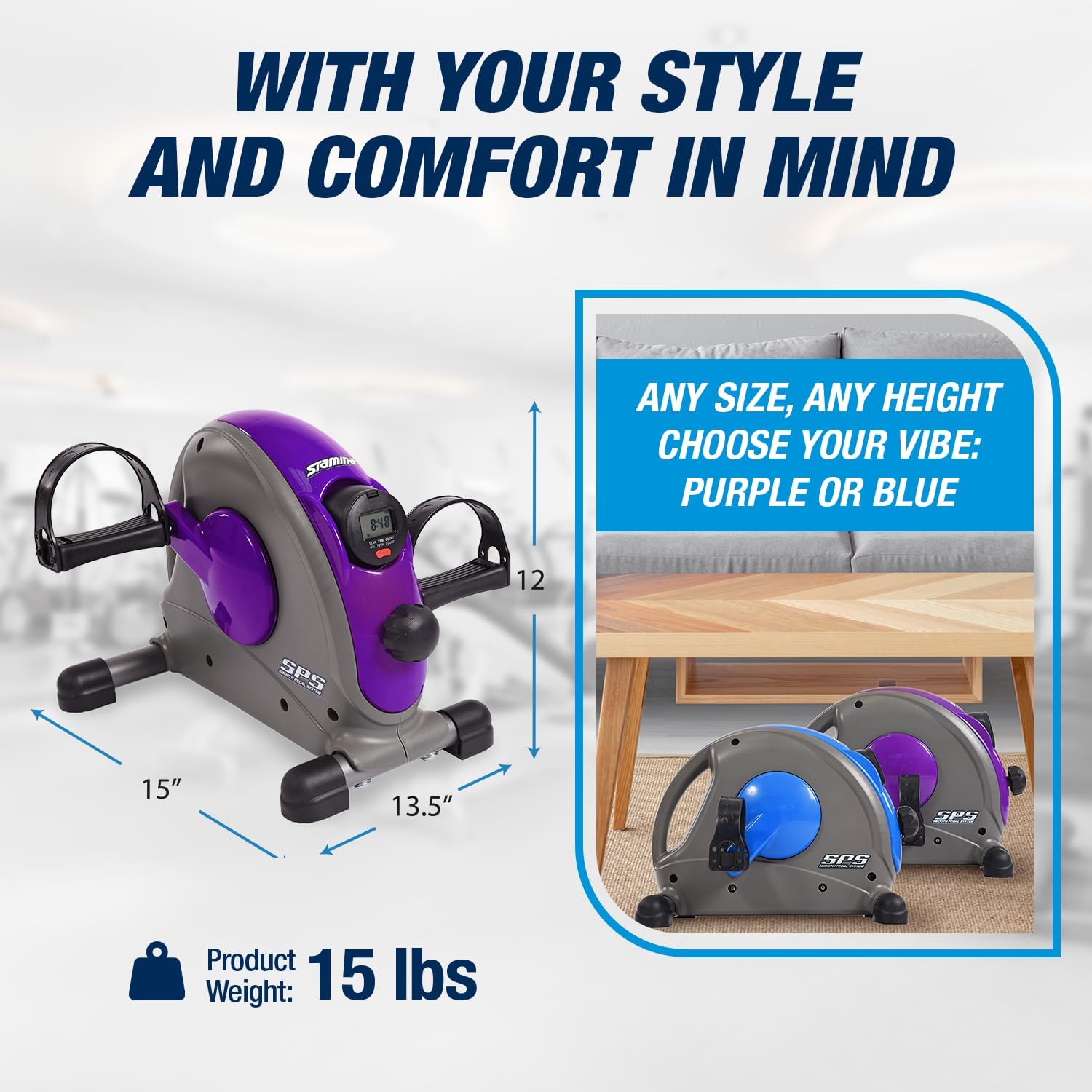 Stamina Exercise Bike with Smooth Pedal System - Image 8