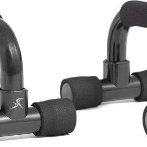 ProsourceFit Push-Up Bars (Set of 2)-Lightweight plastic handles with cushioned foam grips and slip resistant base