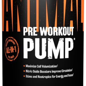 Animal Pump Pre-Workout Supplement – for Energy, Focus and Muscle Volumizing, with Nitric Oxide Boosters Including Stims and Nootropics, Creatine, and Ultimate Pump Enhancer, 30 Packs