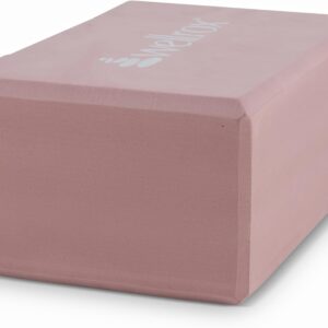 Wellrox Supportive Yoga Block Non-Slip EVA for Yoga, Pilates, Stretching, and Meditation (4″x6″x9″)