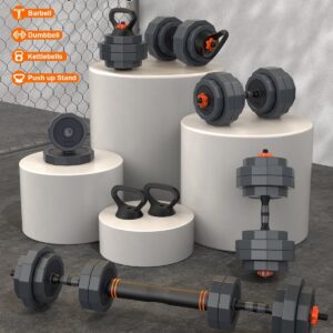 Adjustable Dumbbells Set, 45/65/85 lbs Free Weight Set with Connector, 4 in1 Dumbbells Set for Home Gym Workout