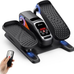 Under Desk Elliptical Exercise Machine, Electric & Portable Ellipse Leg Exerciser, Quiet Seated Pedal Elliptical for Seniors Adult with Remoter, 12 Adjustable Speeds, 2 Modes for Home Office