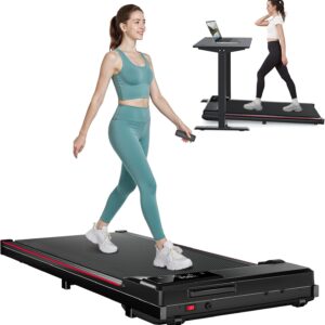 Incline Treadmill for Home, 300+ lb Capacity, Quiet Foldable Treadmills with Handle Bar, Compact Running Machine Walking Pad with APP