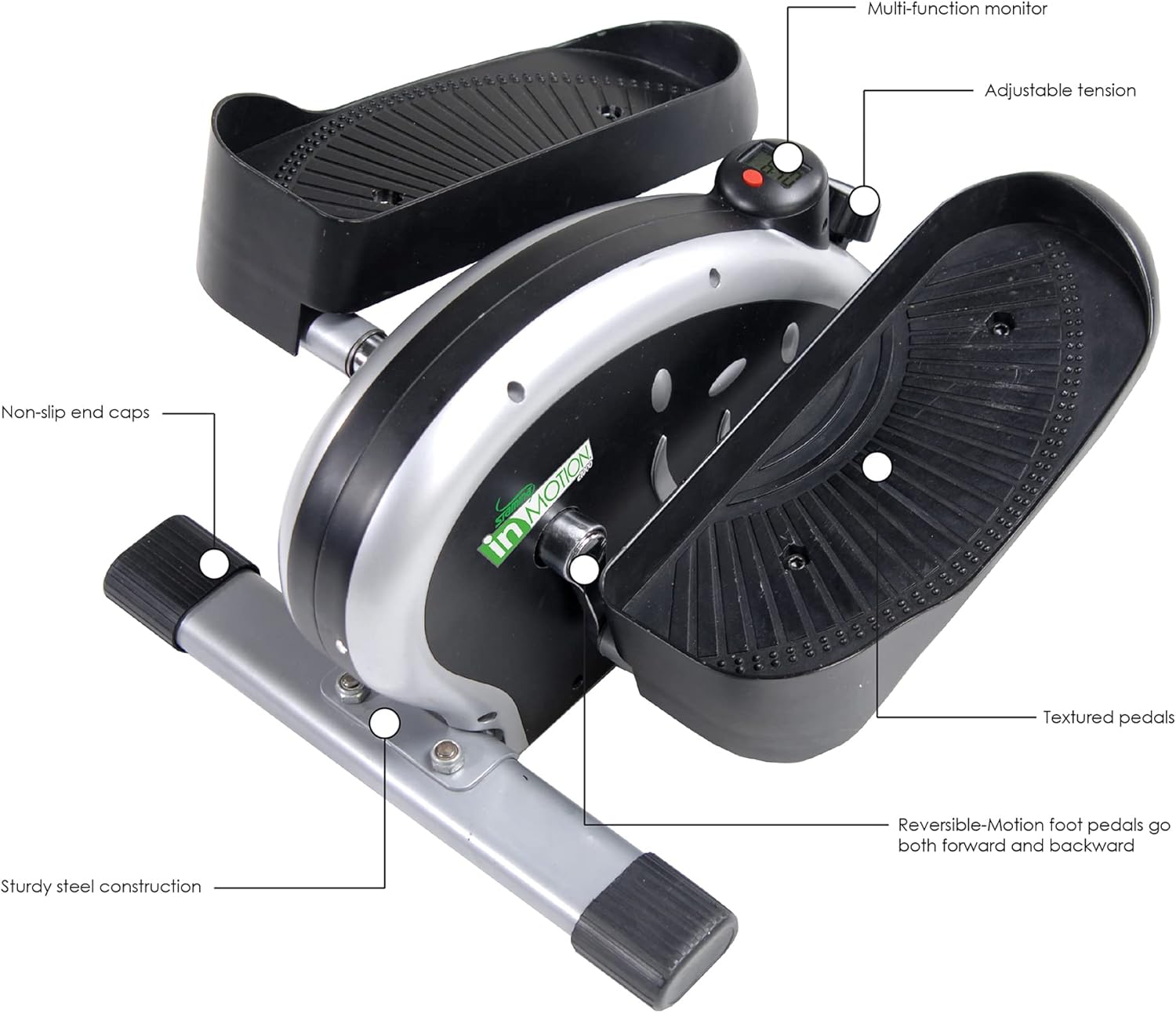 Stamina Inmotion Compact Strider Foot Exercise Machine - Under Desk Elliptical - Standing or Seated Elliptical Fitness Equipment - Image 3