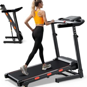 340lb Capacity Walking Pad Treadmill with 12% Incline, Big LED Display Under Desk Treadmill Support Full Manual/3-Preset Countdown/App Mode, Portable Treadmills for Small Spaces