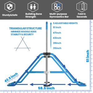 Kids Gymnastics Bar Gymnastic Equipment for Home Adjustable Height Gymnastic Training Bar Gymnastic Stuff for 3-7 Years Old Girls
