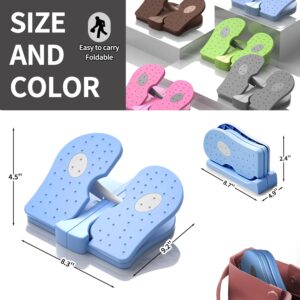 Foldable Leg Exerciser: Portable Foot Pedal Exerciser for Seniors Under Desk Foot Pedal Exerciser Stepper Exercise for Leg Muscles Relieves Varicose Veins Physical Therapy Aid