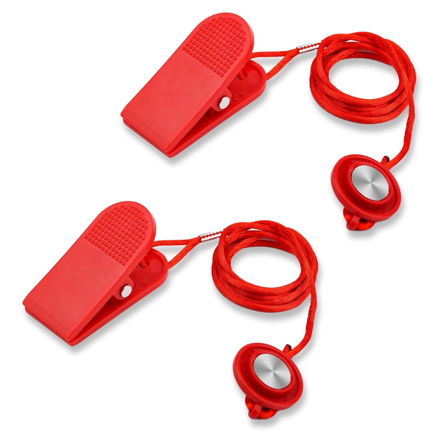 2pcs Universal Treadmill Magnet Safety Key, Magnetic Safety Switch Round Treadmill Key Replacement for Most Treadmills Running Machines