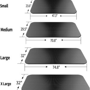 Bike Mat,Treadmill Mat,For Walking Pad,Elliptical,Exercise Bikes, Stationary Cycles,Spin Bike,Under Exercise Bike Trainer Pad for Indoor Stationary Gym Fitness Equipment Hardwood Floor Protector