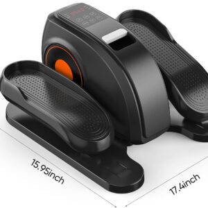 Sweetcrispy Compact Under-Desk Elliptical – Quiet Mini Pedal Exerciser with Adjustable Speed and LED Display, Portable Workout Equipment for Home or Office