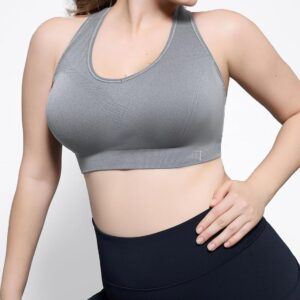 FITTIN Racerback Sports Bras for Women – Padded Seamless Support Bra for Yoga Gym Workout Fitness