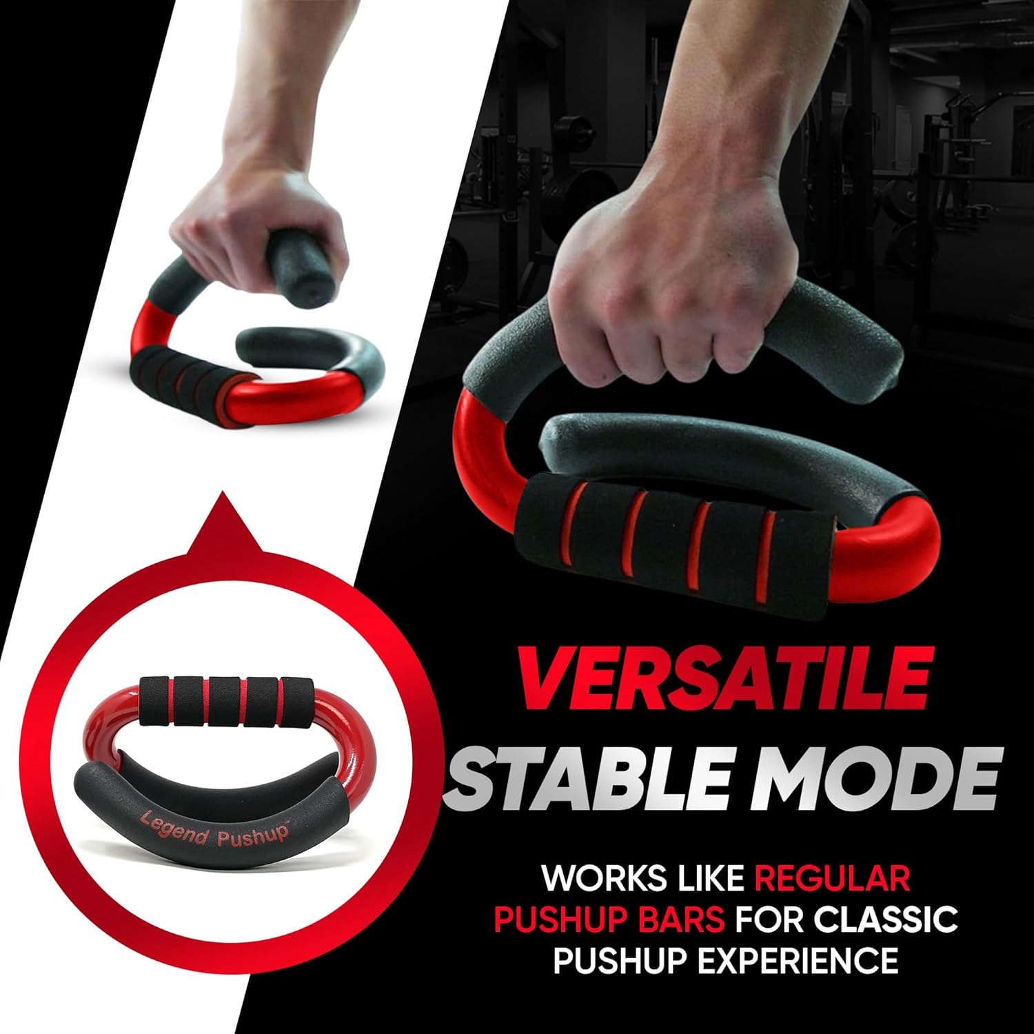 Legend Pushup – Advanced Push-Up Bars to Eliminate Wrist Pain, Generate More Muscle Growth, Deliver Faster Results, and Prevent Plateaus – Rocking Handle Design for Natural Movement and Effective Workouts - Image 6