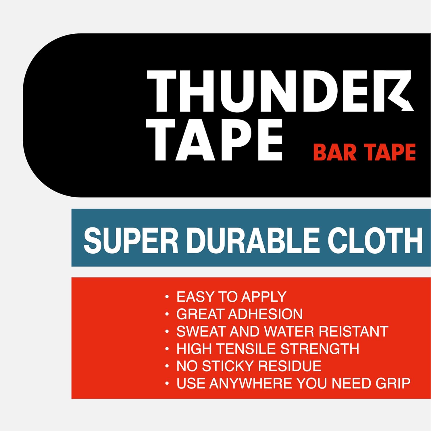 2 Pk Grip Tape - Cloth Grip Tape for Pull Up Bars, Sports, Tools, Handles, Bats, Rackets, Gym Equipment, Wire Wrap - No Residue, Sweat Resistant, 1 Inch x 66 Feet Each Roll - Black - Image 9