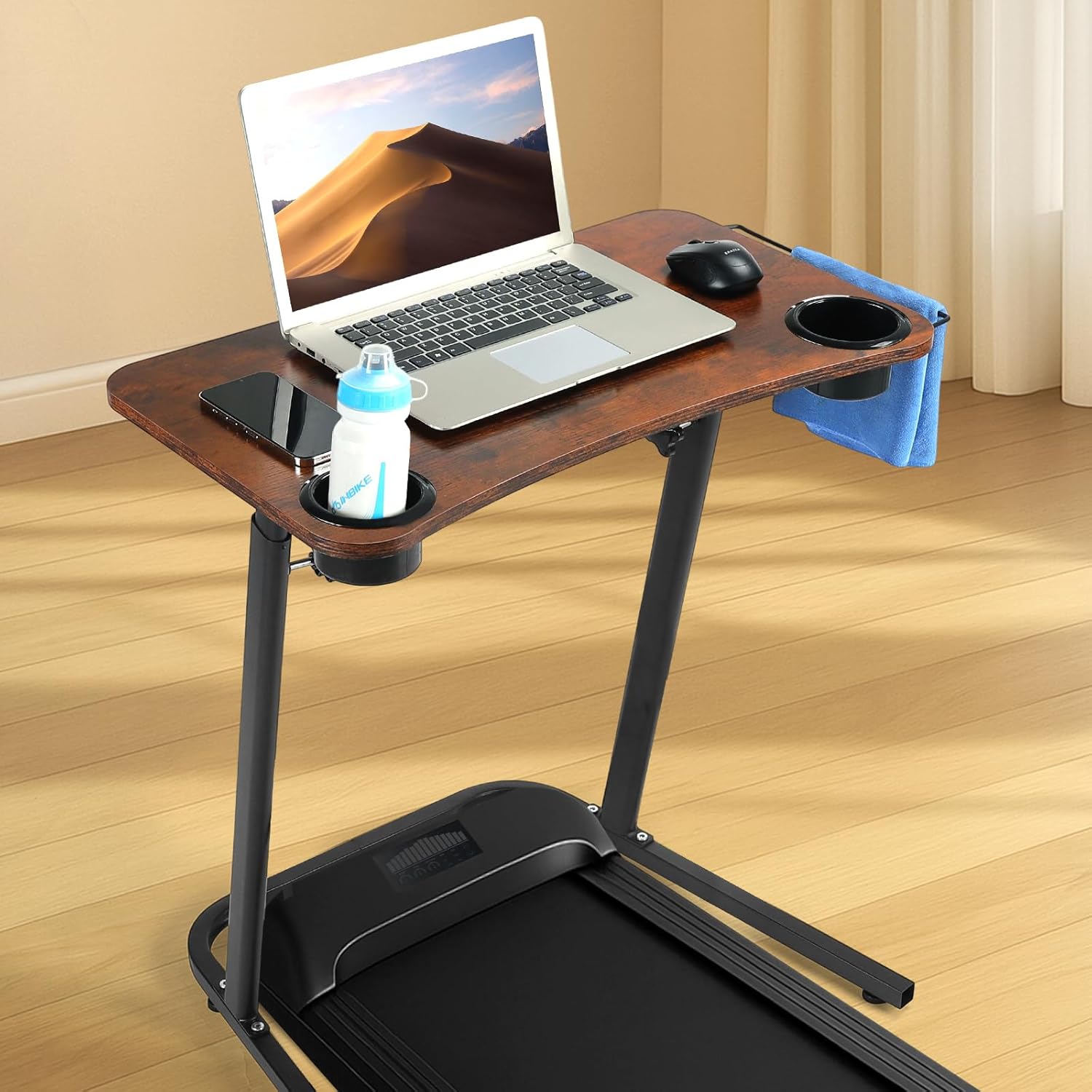 VTORY Treadmill Desk – Adjustable Desk for Walking Pad, Stable & Heavy-Duty Height 30"-47", Portable Walking Pad Desk Table Stand for Home Office & Work with Installation Guide