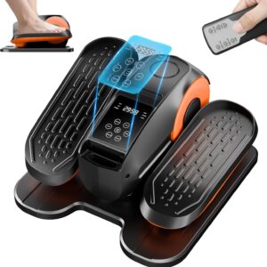 Under Desk Elliptical Machine, Ellipse Leg Exerciser Electric as Seen on TV for Seniors, 24 Modes Romote Control Home Workout Exercise Equipment