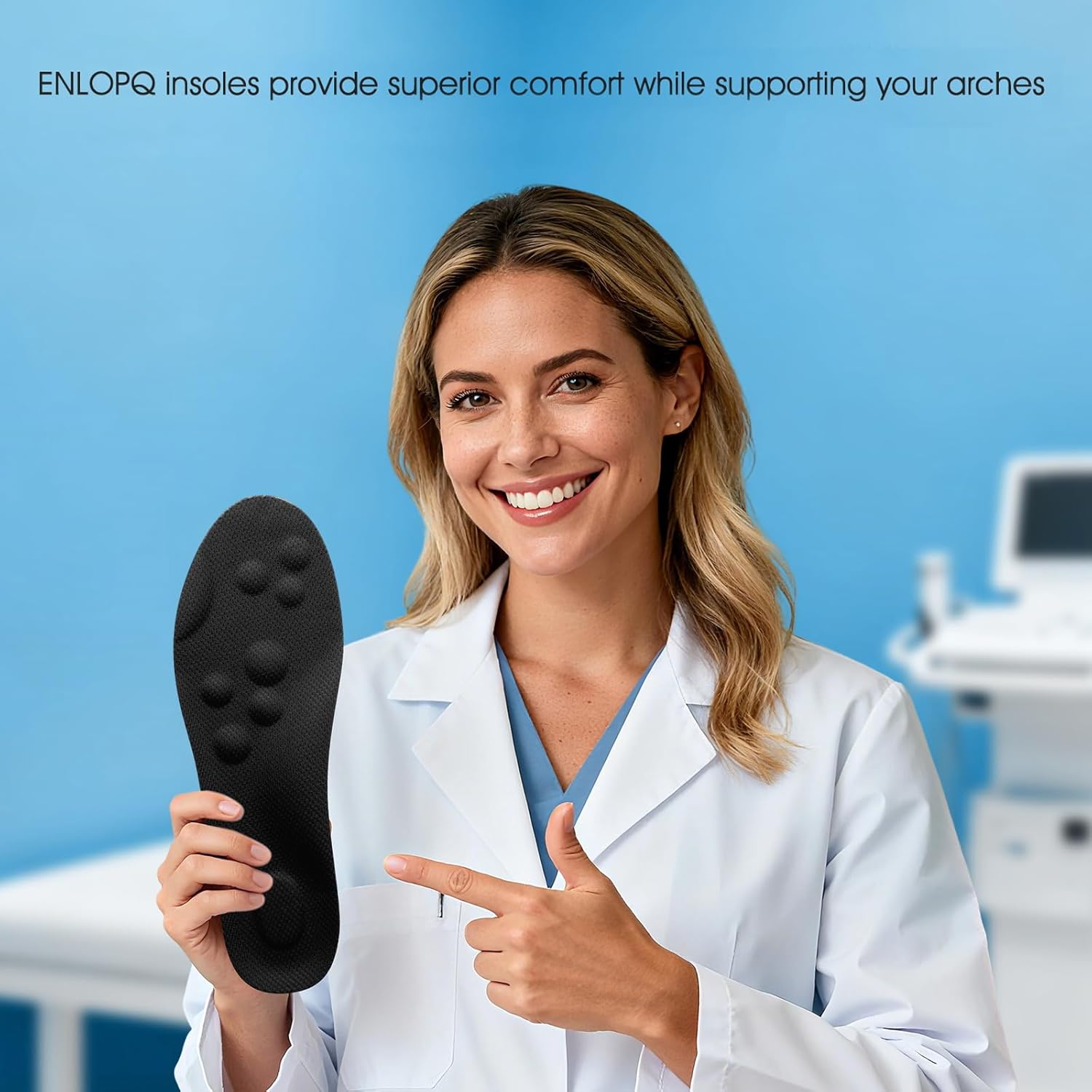 4D Cloud-Like Comfort Soles for Women - Soft Memory Foam Cushioning Insoles - Trim to Fit Steppers Insoles with Arch Support for Foot Pain Relief and Fatigue Reduction(US W 6.5-9) - Image 6