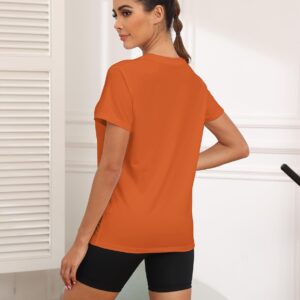 KevaMolly Workout Tops for Women UPF50+ Breathable Loose Fit Yoga T Shirts Short Sleeve Running Gym Athletic Tee Top