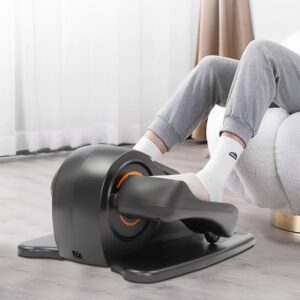Under Desk Elliptical Machine, Portable & Quiet Electric Seated Pedal Exerciser with High-Definition LED Display Screen Foot Pedal Exerciser for Home Workout, Motorized Elliptical Trainer