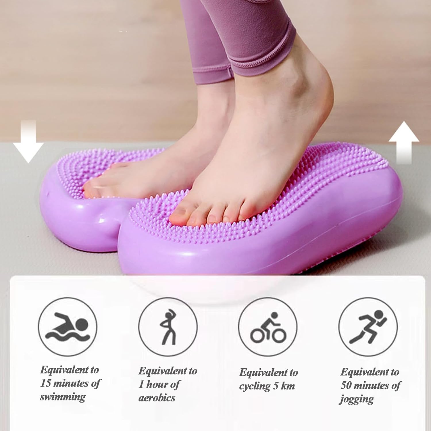 Inflatable Stepper for Exercise, Balance Training Mat for Fitness Yoga, Multi-Function Air Stepper for Gym, Home & Office - Image 3