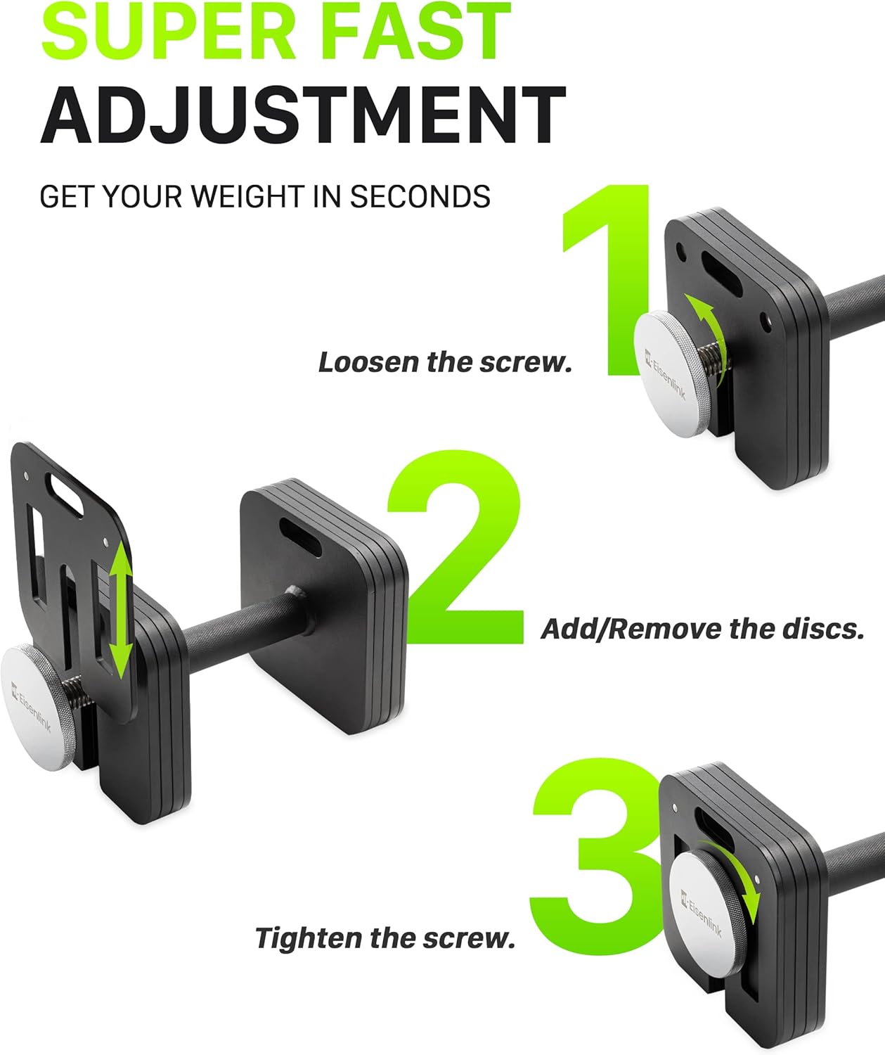 Adjustable Dumbbell Set, 10-50/80lb, 5lb Increments, Quick-Lock Square Weight Dumbbells for Home Gym Fitness (50/80lb×2) - Image 3