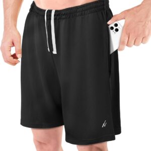 NY Threads Men’s Athletic Shorts Quick Dry Loose-Fit Lightweight Running Workout Gym Shorts with Pockets