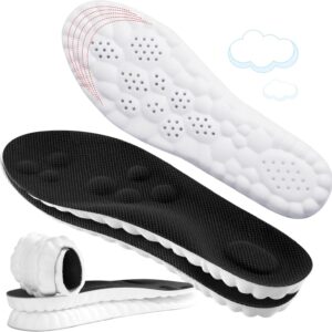 4D Cloud-Like Comfort Soles for Women – Soft Memory Foam Cushioning Insoles – Trim to Fit Steppers Insoles with Arch Support for Foot Pain Relief and Fatigue Reduction(US W 6.5-9)