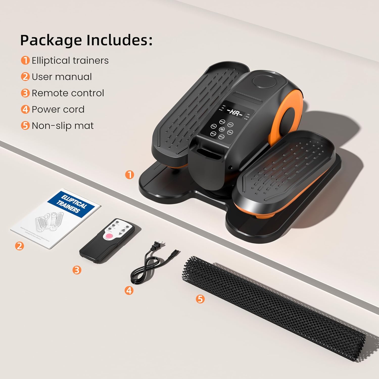 Under Desk Elliptical Machine with Remote Control, 12-Speed Electric Leg Exerciser for Home & Office, Quiet Portable Pedal Exerciser for Adults, Seniors and Everyone Seeking Easy Fitness - Image 8