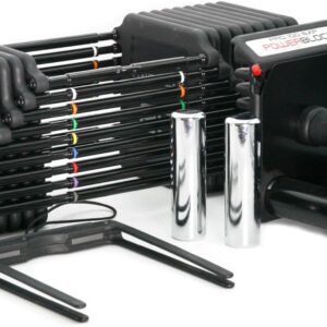 PowerBlock Pro 100 Adjustable Dumbbell, Sold As A Single Unit 5-100 lb Dumbbell – Durable Steel Build, Innovative Workout Equipment, Strength Training