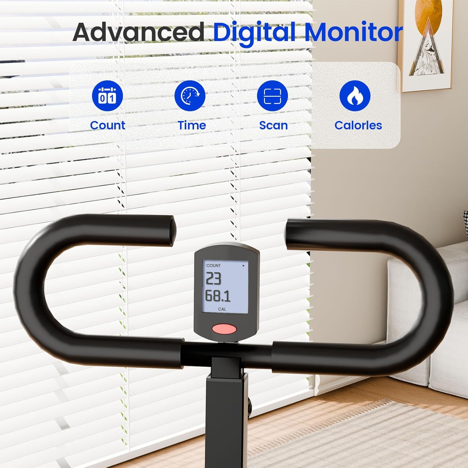 Deep Squat Machine Trainer, Rowing Machine for Home, Easy Setup & Foldable Exercise Equipment with Adjustable Resistance, Glute Trainer Machine, Abs & Leg Home Workout Machine - Image 4