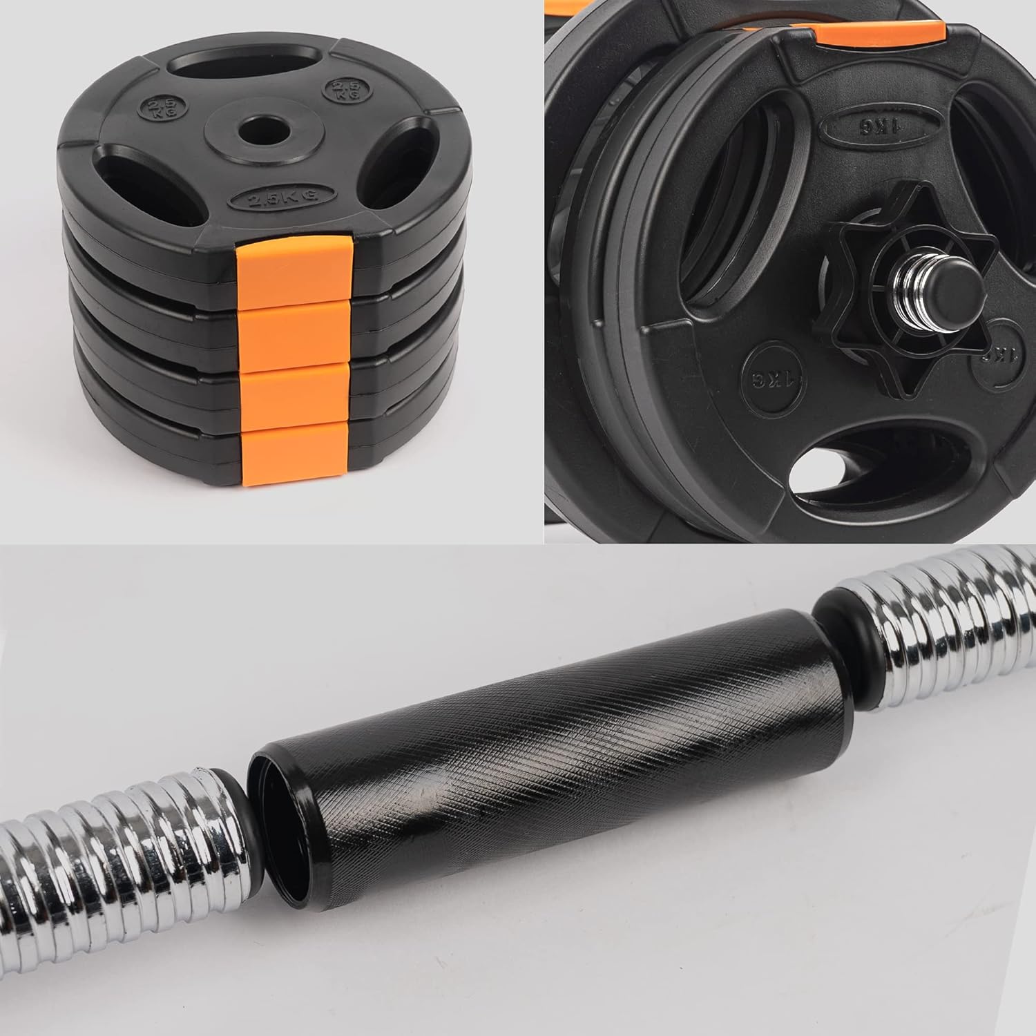 Phoenix Fitness Dumbbells Weight Set, Adjustable 2 in 1 Barbell Set for Exercise, Muscle and Strength Training - Image 4