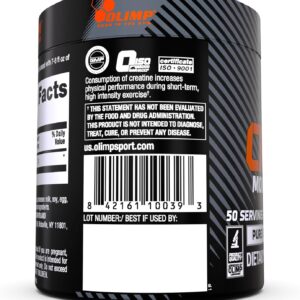 OLIMP Born in The Gym Creatine Powder 8.82 Oz (50 Servings) Pure Creatine Monohydrate Powder in Micronised Quality – Optimal High Dose