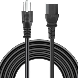 6ft/1.8m UL Listed AC Power Cord Plug Compatible with Precor 5.31 5.33 5.35 5.37 EFX5.31 EFX5.33 Precision Elliptical Trainers Fitness Crosstrainer Trainer Machine