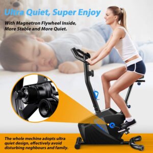 Exercise Bike Gym Workout Fitness Bike Advanced Home Trainer Stationary Bike Adjustable Magnetic Resistance for Home Gym Workout