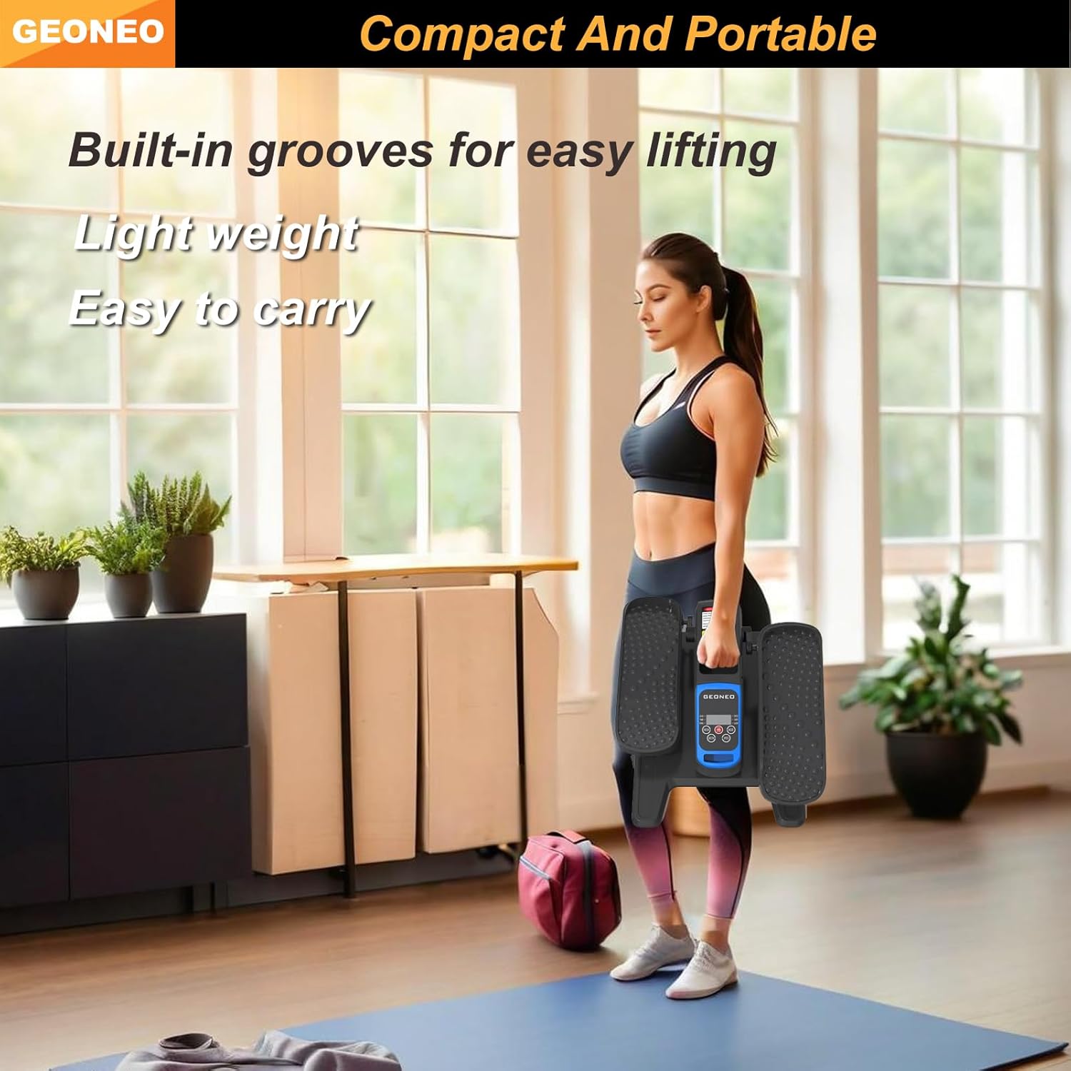 Under Desk Elliptical Machine, Electric Ellipse Leg Exerciser for Senior, Quiet and Compact Electric Seated Pedal for Home with Display Monitor, Remote Control and 12 Adjustable Speeds - Image 7