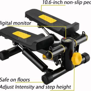 Stair Stepper, Mini Steppers for Exercise at Home, Portable Stepper Machine, Twist Workout Machine with Monitor, Adjustable Twist Stepper for Home Office Workout
