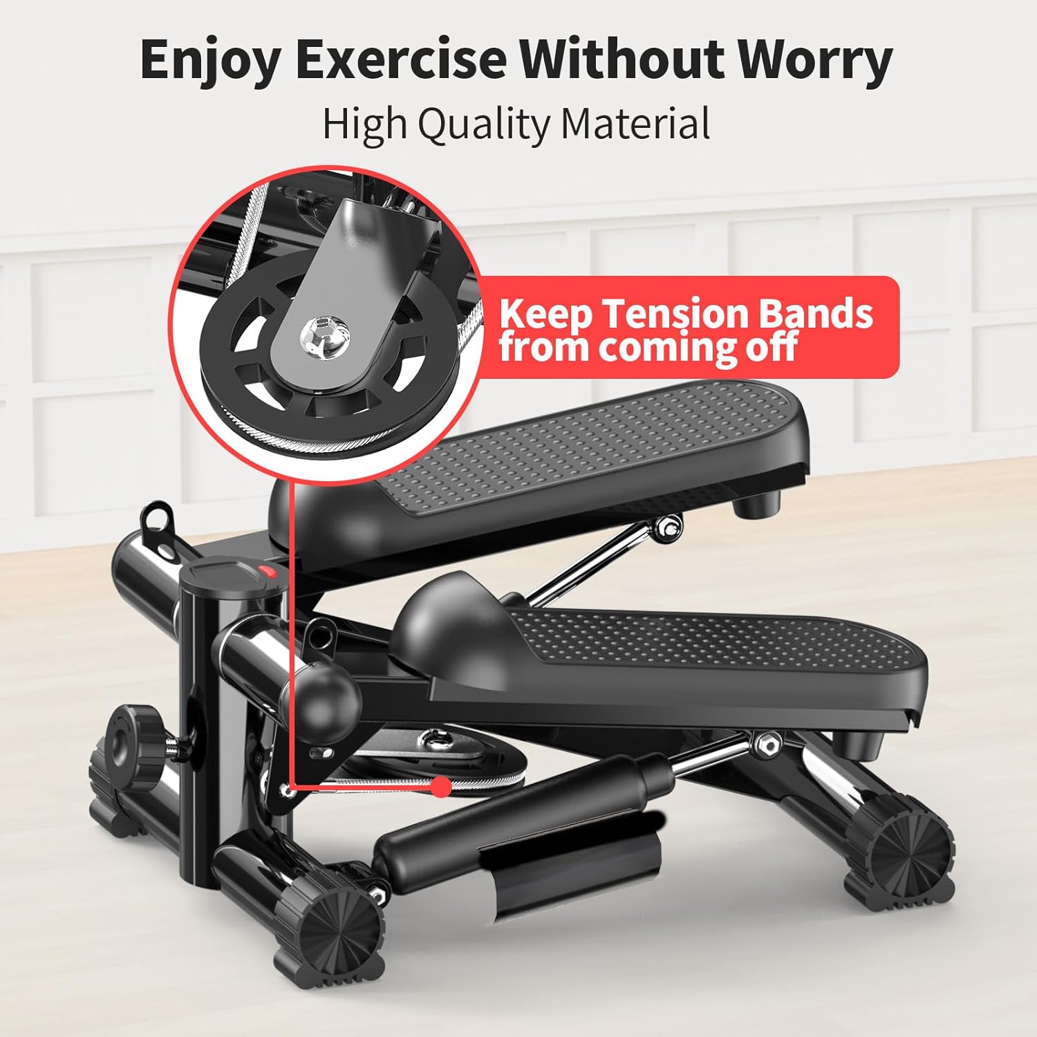 Total Body 2-in-1 Stepper Machine, Total Body Workout, Adjustable Hydraulic, Resistance Bands - Image 7