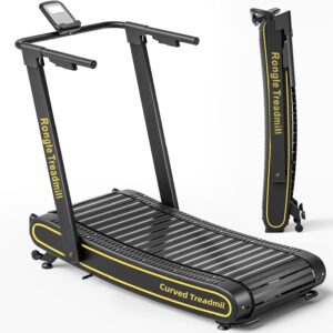 Curved Treadmill, Curved Treadmills Home, Non-Electric Motorized Treadmill-300 LBS Capacity，No Assembly Required Self-Generated Curved Treadmill Exercise Treadmills