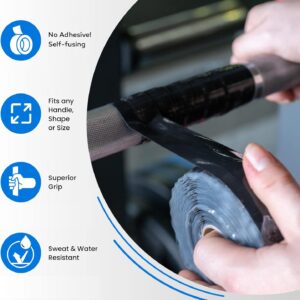 Core Prodigy Fusion Grip Tape – Silicone Rubber Wrap for Pull Up Bars, Barbells, Dumbbells, Sports and Gym Equipment, and Tools