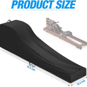 Rowing Machine Cover compatible with YOSUDA Water Rowing Machine(Cover Only), 420D Rowing Machines Covers For Home, 43.3″L x 20.5″W x 17.7″H, For Home Gym Garage – Indoor & Outdoor Use