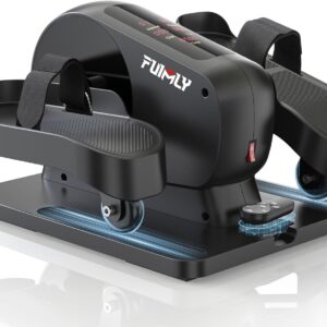 FUNMILY Under Desk Elliptical Machine, Large LCD Ellipse Leg Exerciser as Seen on TV, While Sitting for Seniors/Adults, 100% Pre-Assembled Exercise Equipment with Remote & Magnetic Storage