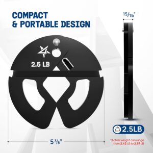 Yes4All Fractional Weight Plates Set, Available In Steel And Rubber, Set of 2/4/6 Plates in 1.25LB, 2.5LB, or 5LB Sizes, Micro Change Plates for Dumbbell and Olympic Barbell Weightlifting