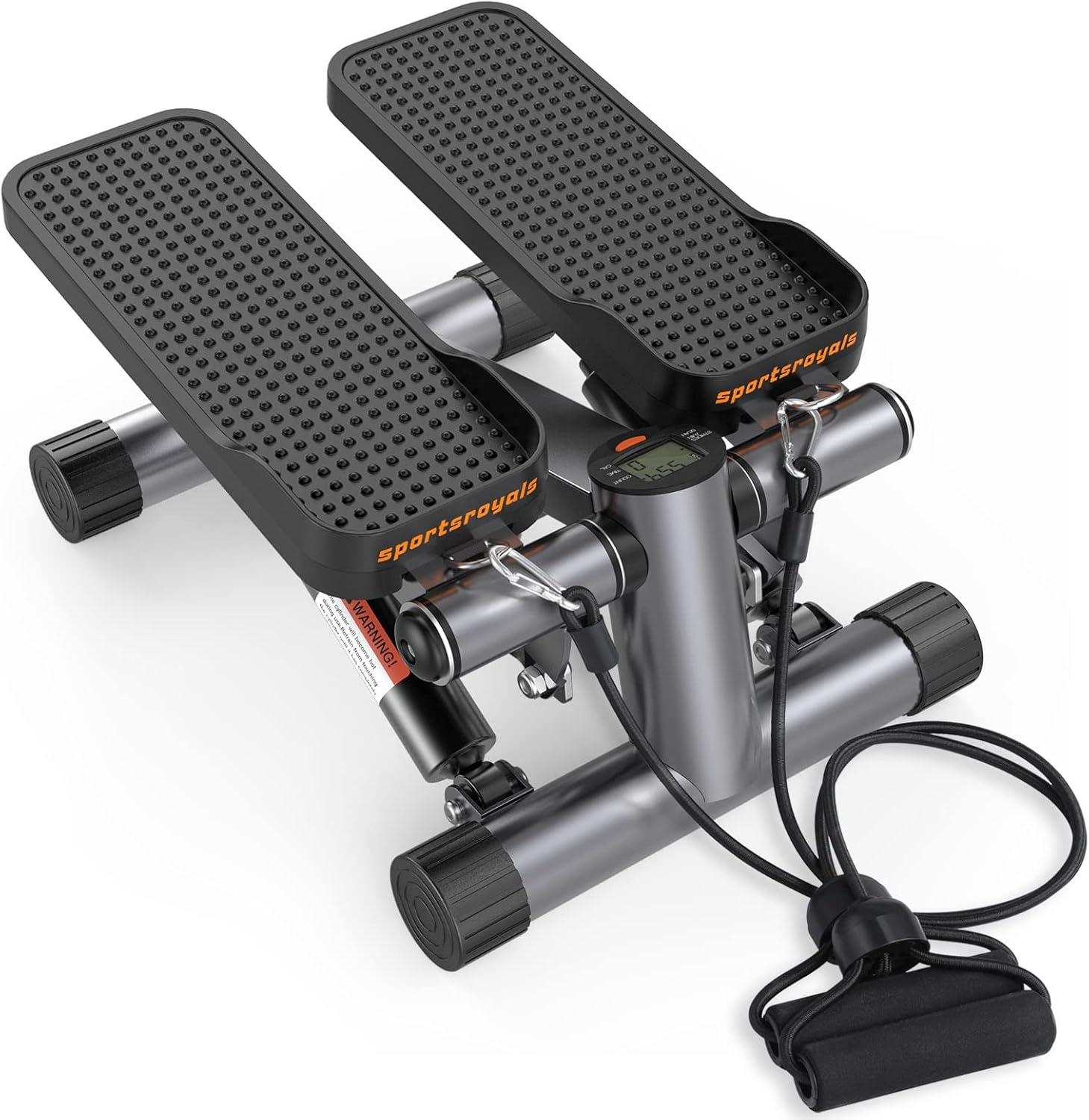 Sportsroyals Stair Stepper for Exercise, Mini Steppers with Resistance Band, Hydraulic Fitness Stepper Exercise Home Workout Equipment for Full Body Workout, 330lbs Weight Capacity - Image 8