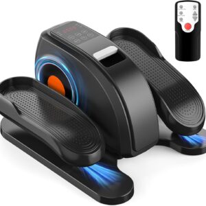Sweetcrispy Compact Under-Desk Elliptical – Quiet Mini Pedal Exerciser with Adjustable Speed and LED Display, Portable Workout Equipment for Home or Office