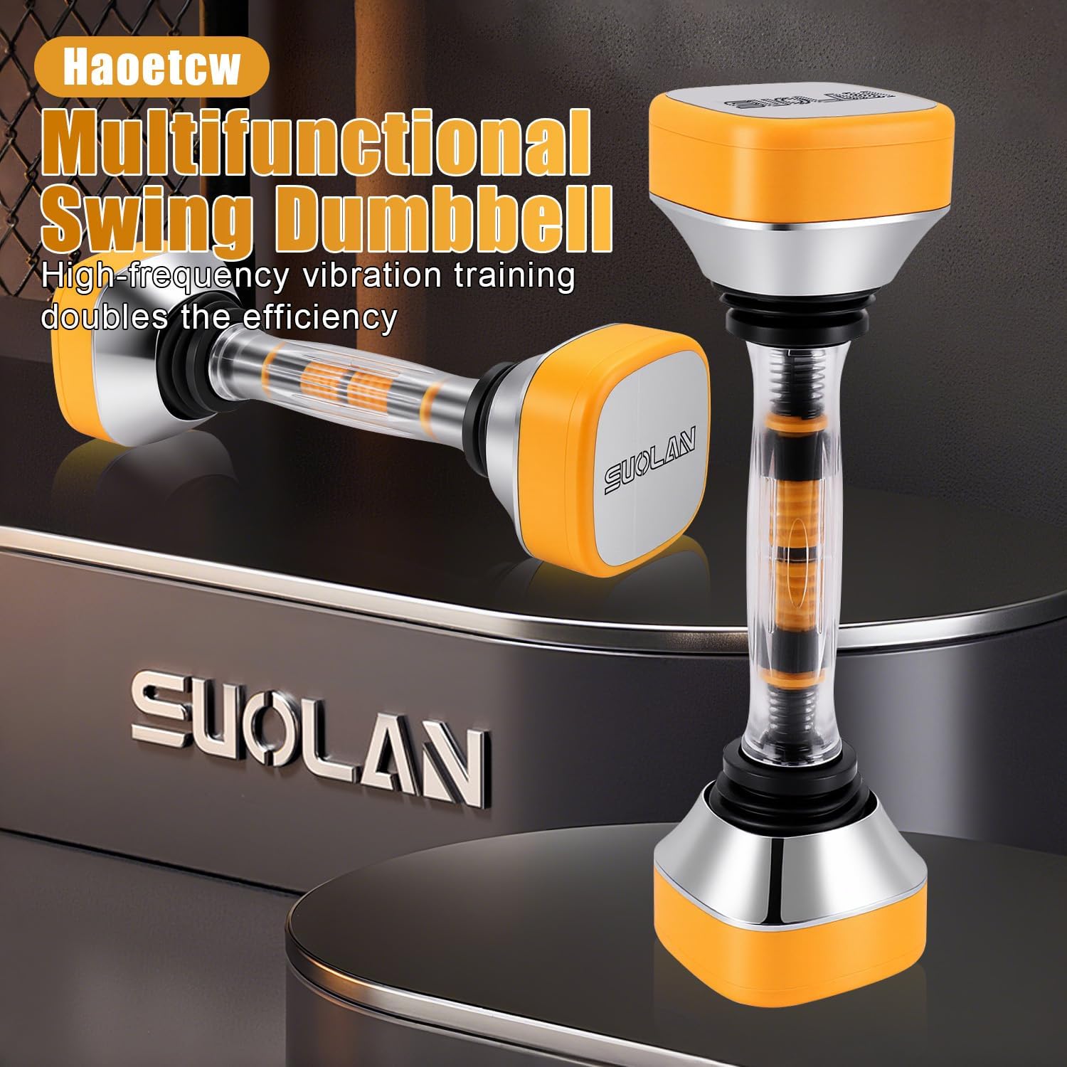 Adjustable Dumbbell Set 22-66 lbs, Shaking Design Provides a Full-Body Workout, Adjustable Resistance for Core & Chest Training, Home Gym Fitness Equipment - Image 2