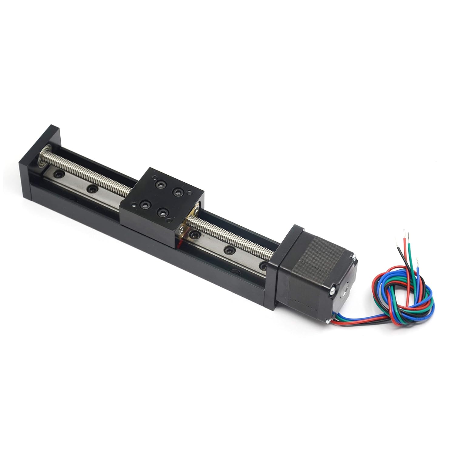 100mm Effective Travel Length Mini Linear Rail Guide Lead Screw T6x1 with NEMA11 Stepper Motor for DIY/CNC Router Parts X Y Z Linear Stage Actuator
