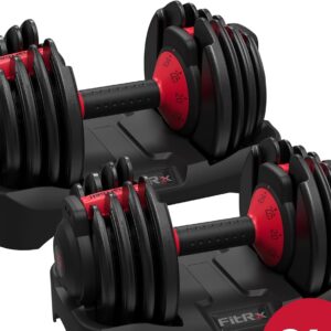 Adjustable Dumbbell, 9 in 1, 25 lb, Weight in 2.5lbs Increments, Home Gym