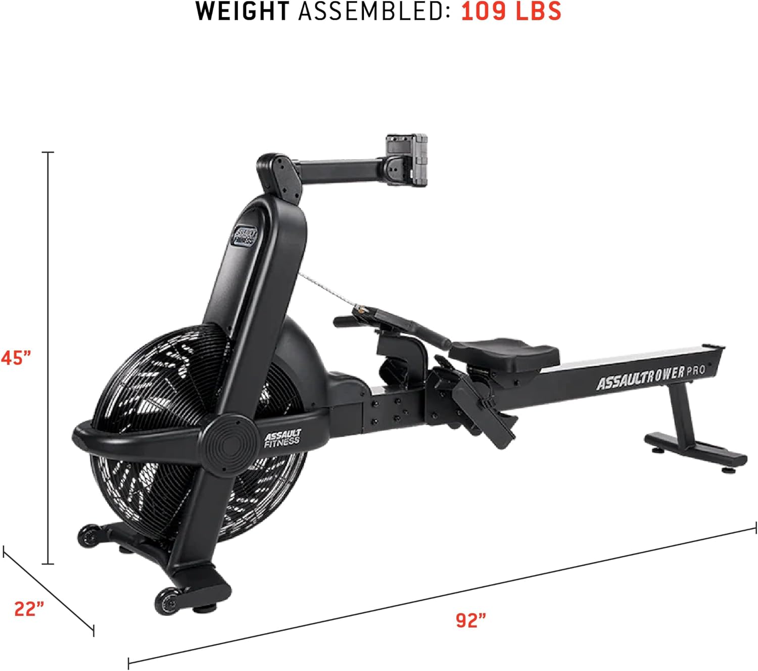 AssaultRower Pro - Rower Workout Machine for HIIT, Cardio, and Endurance Training - Motorless. - Image 5