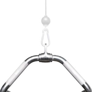REP Fitness LAT Pulldown and Low Row Cable Machine Attachments and Functional Trainer Attachments – Curl Bar, D-Handle, Ankle Cuff, Tricep Rope, Sports Handle, Straight Bar, Row, Chinning Triangle