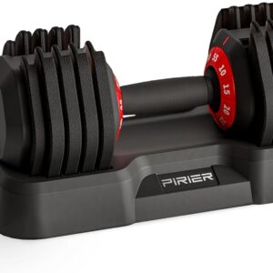 Adjustable Dumbbell 55LB – 10 Weight Options, Anti-Slip Metal Handle, Perfect for Home Gym Exercise