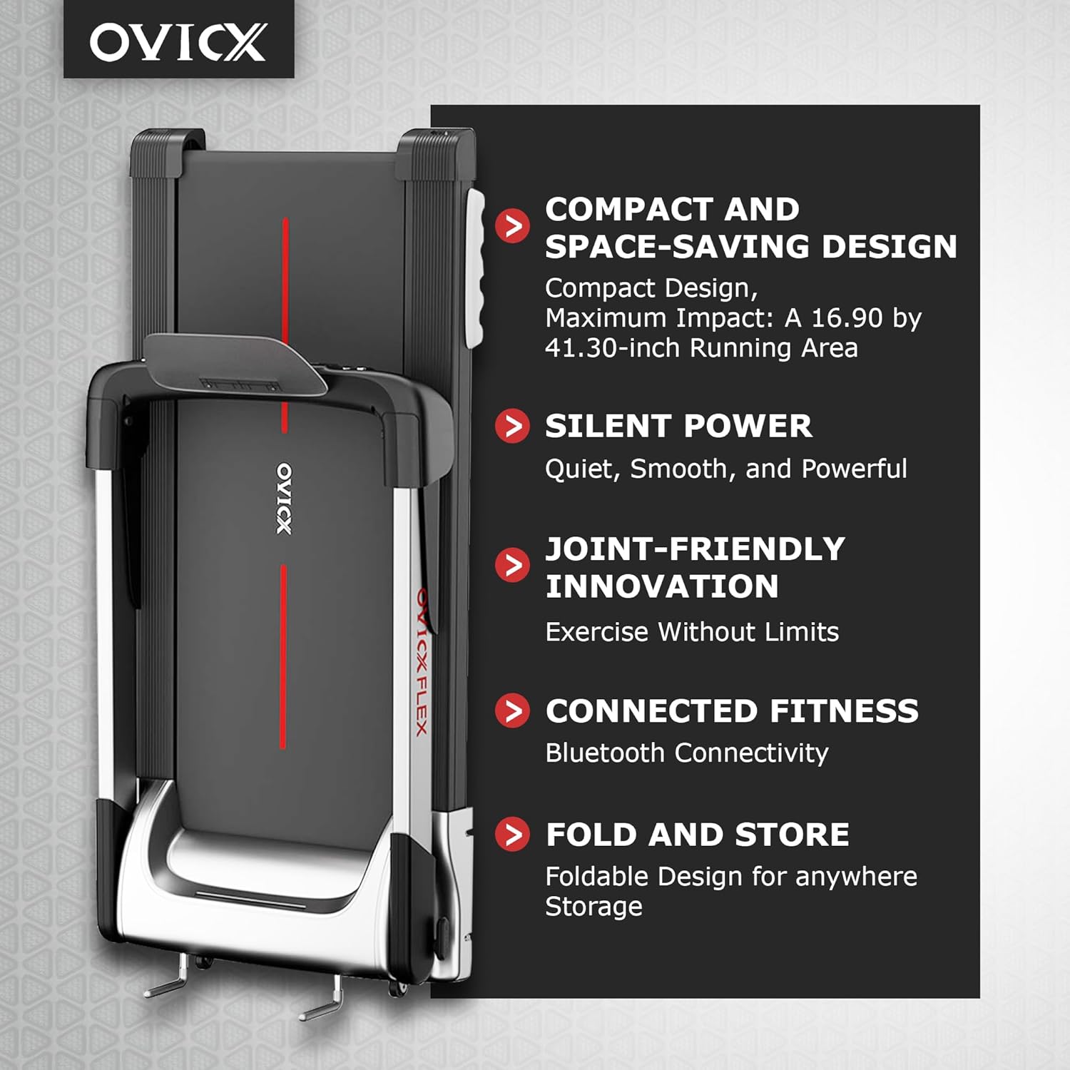 OVICX Foldable Treadmill for Home Apartment - Image 2